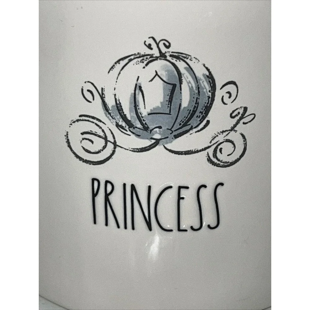 Disney Princess Rae Dunn Cinderella Pumpkin Carriage Gold Slipper Canister NEW